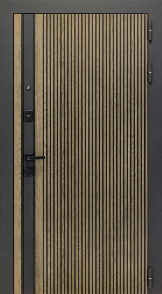 Входная дверь ДвериПРО Rosna Фараон-2 (16мм, светлый мореный дуб) DPRO197052 внешняя сторона