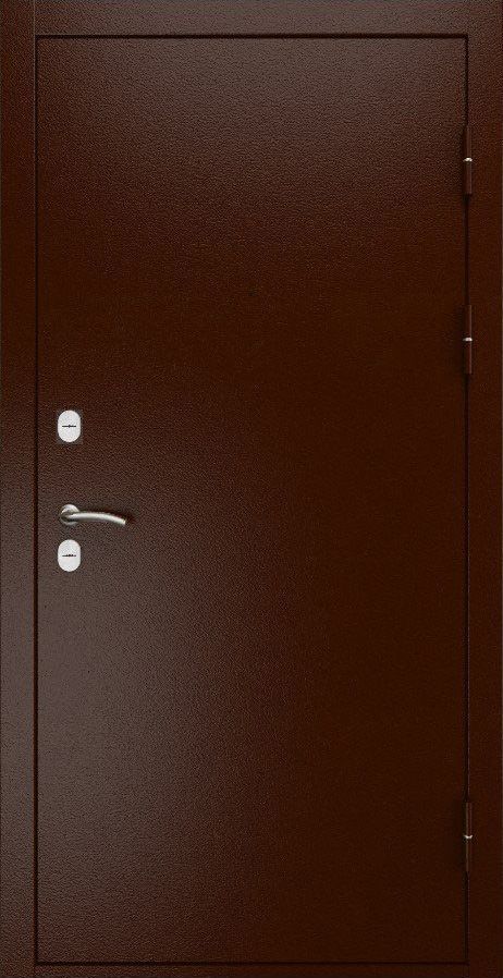 Входная дверь ДвериПРО L Термо ФЛ-659 (12мм, nussbaum+черная патина винорит) DPRO196637 внешняя сторона