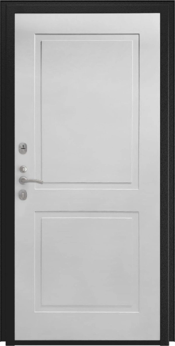 Входная дверь L-43 ФЛ-609 (L-52, 10мм, белый матовый) внутренняя сторона